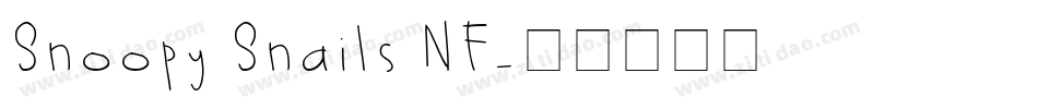 Snoopy Snails NF字体转换